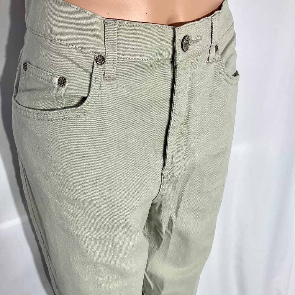Vintage Faded Glory Sz 12 Stretch Khaki Color Jeans Womens Denim Sidewalk